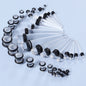 36pcs/lot Acrylic Ear Gauge Taper and Plug Stretching Kits Mixed Color