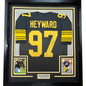Framed Autographed/Signed Cameron Heyward 35x39 Pittsburgh Color Rush Football Jersey Beckett BAS COA