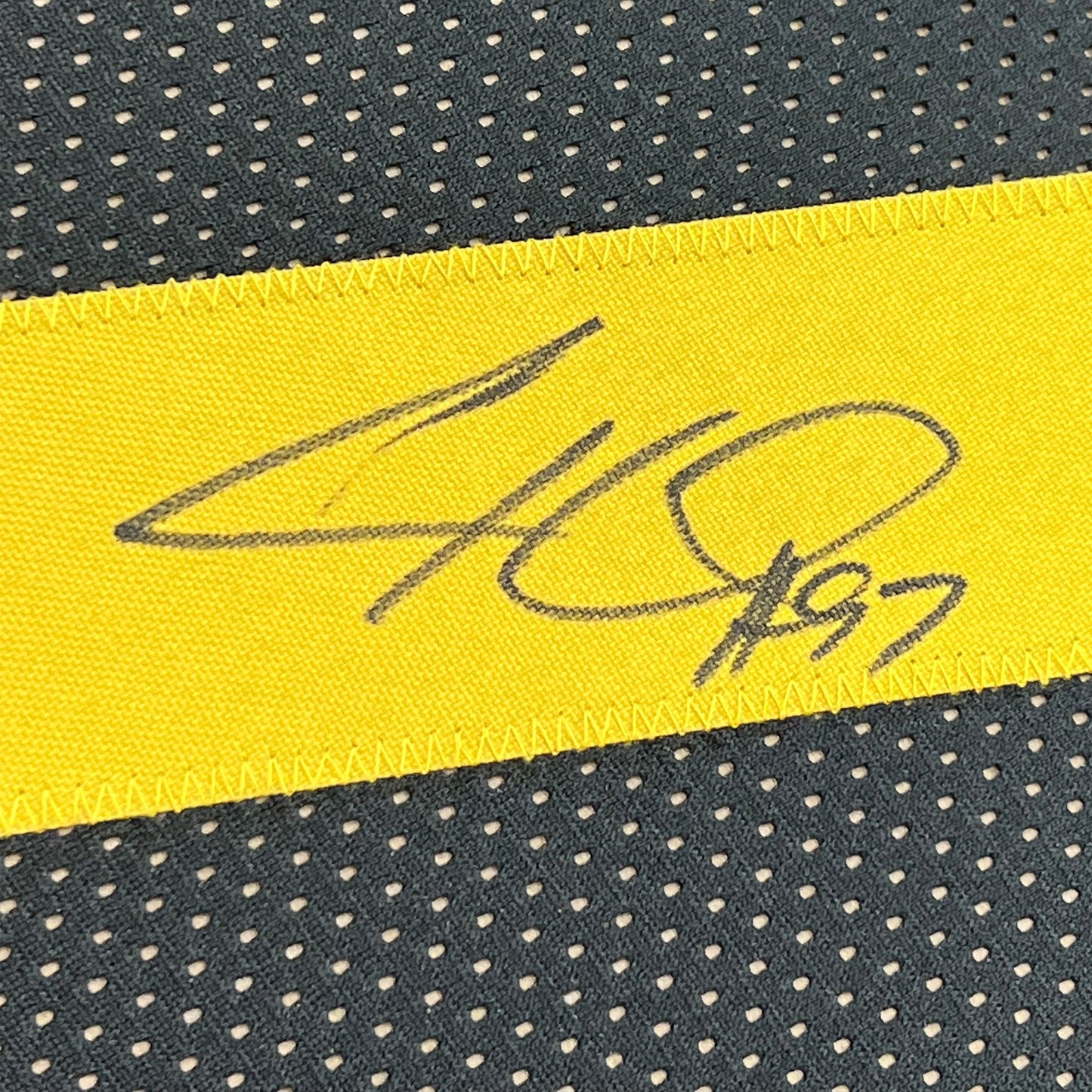 Framed Autographed/Signed Cameron Heyward 35x39 Pittsburgh Color Rush Football Jersey Beckett BAS COA