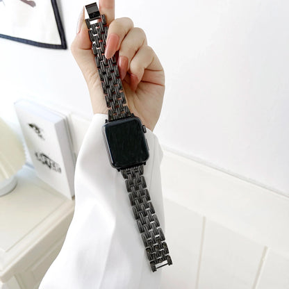 Apple Watch Interlocking-Link Stainless Steel Bracelet Band