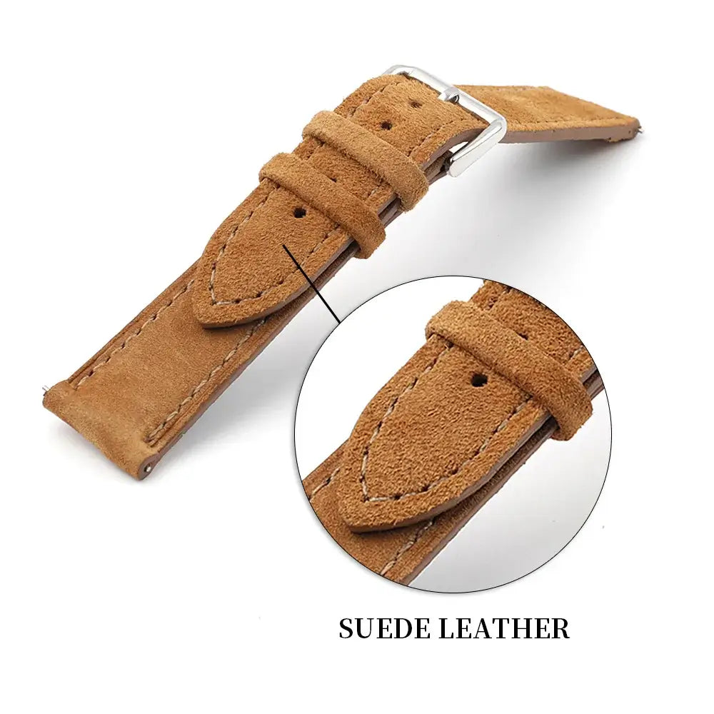 Huawei Watch & Watch GT Suede Leather Band with Stitching