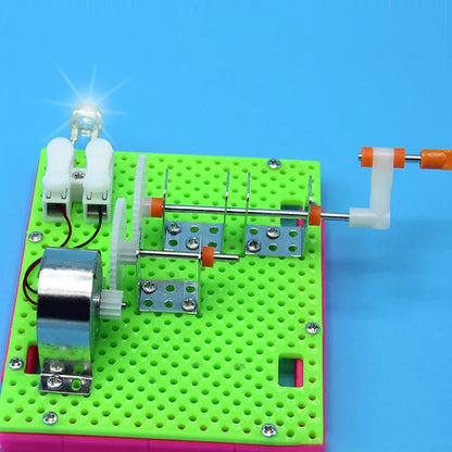 DIY Hand Crank Generator Model – Educational Science Toy for Kids