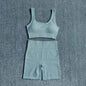 Seamless Yoga Set: Bra & Shorts - 2PCS