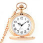 Fashion 37CM Fob Chain Smooth Steel Quartz Pocket Watch Vintage Roman Nmber Dial Pendant Fob Watch Gifts Clock