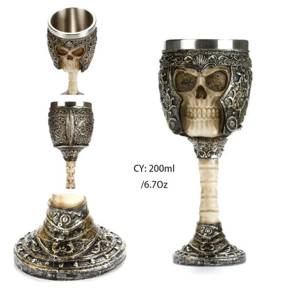 Coolest Gothic Resin Stainless Steel Dragon Goblet