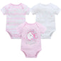 Kavkas Baby Girls Bodysuits 6/3 pcs/lot Summer Cotton Baby Clothes Short Sleeve Newborn body bebe 0-3 months Infant Clothing