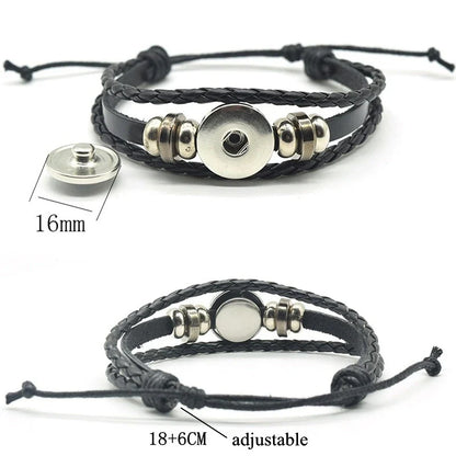Glow In The Dark Constellation Gemini Bracelet  Braided Leather Bracelet Zodiac Gemini Jewelry Birthday Present