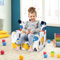 High-density Padding Kids Sofa with Armrest and Extra Pilow-Blue