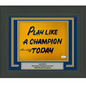 Framed Autographed/Signed Lou Holtz Play Like A Champion Today Notre Dame Irish 8x10 College Football Photo JSA COA