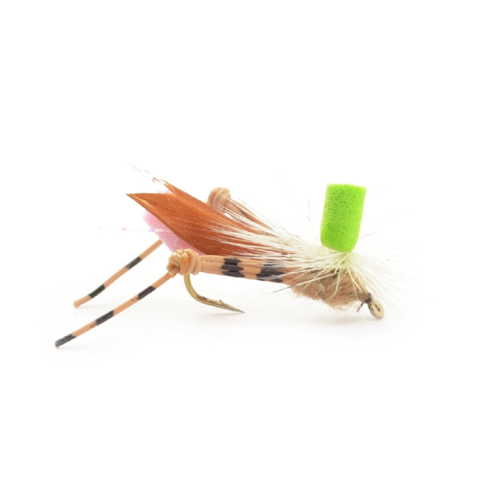 Basics Collection - Foam Hoppers Assortment #2 - 10 Flies - Hook Size 10