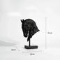 Horse Head - Decorative Black Figurine