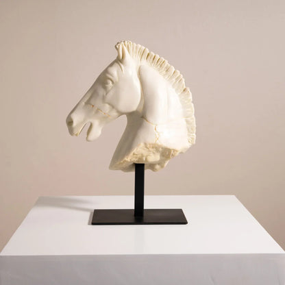 Horse Head - Retro Bronze Statue