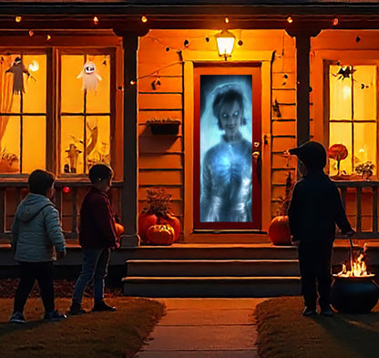 HoliScapes® USB Projector Kit - Ghostly Apparitions + Projector + 5.5 ft x 9 ft Projection Screen