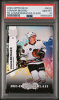 Graded 2023 Upper Deck Connor Bedard #RC21 Rookie Commemorative Class Rookie RC Hockey Card PSA 10 Gem Mint