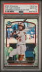 Graded 2023 Topps Bowman Colton Cowser #BCP144 Chrome Prospects Lunar Glow Refractor Rookie RC Baseball Card PSA 10 Gem Mint