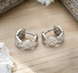 Delicate Diamond-Cut Zircon Hoop Earrings