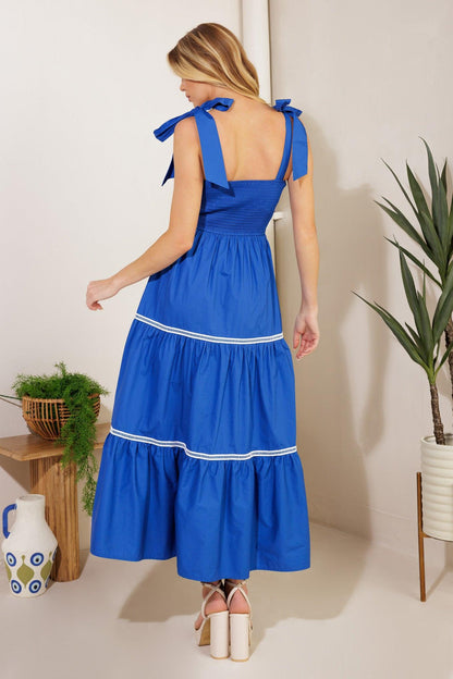 BETTER THAN EVER POPLIN MIDI DRESS
