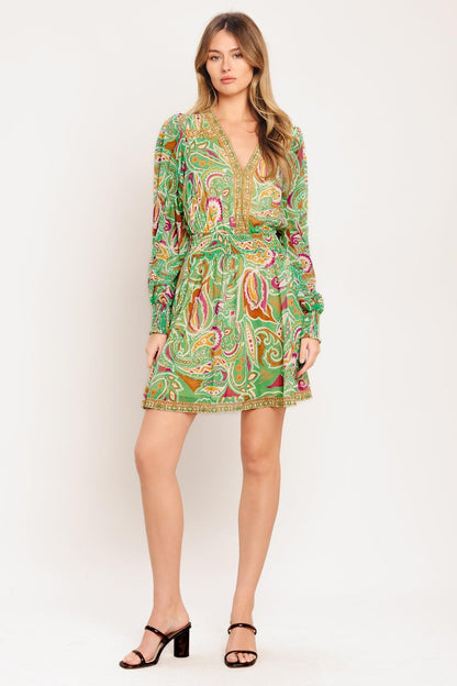 TIME SPENT TOGETHER WOVEN MINI DRESS