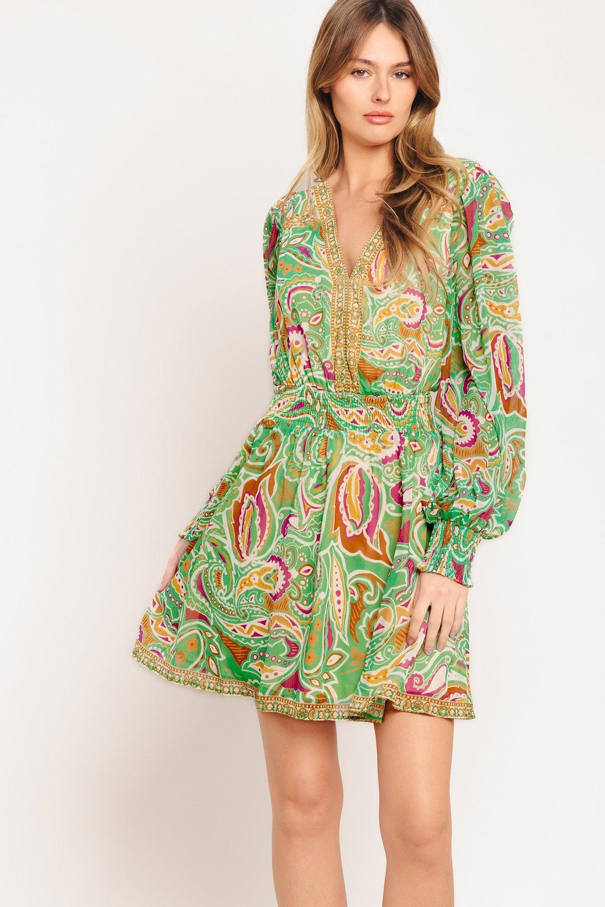 TIME SPENT TOGETHER WOVEN MINI DRESS