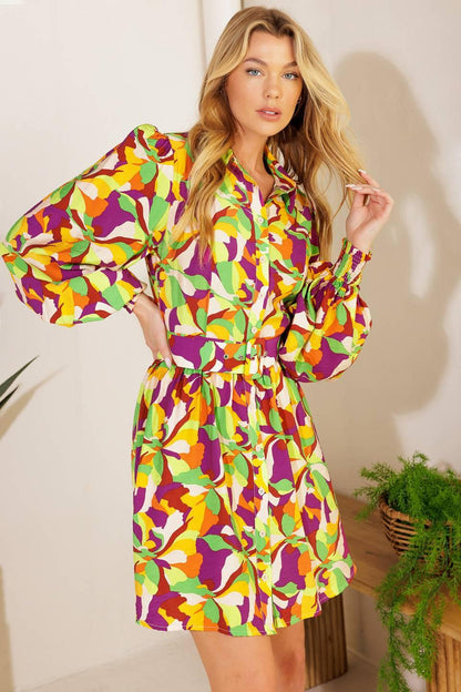 WORLD IS YOUR OYSTER WOVEN MINI DRESS