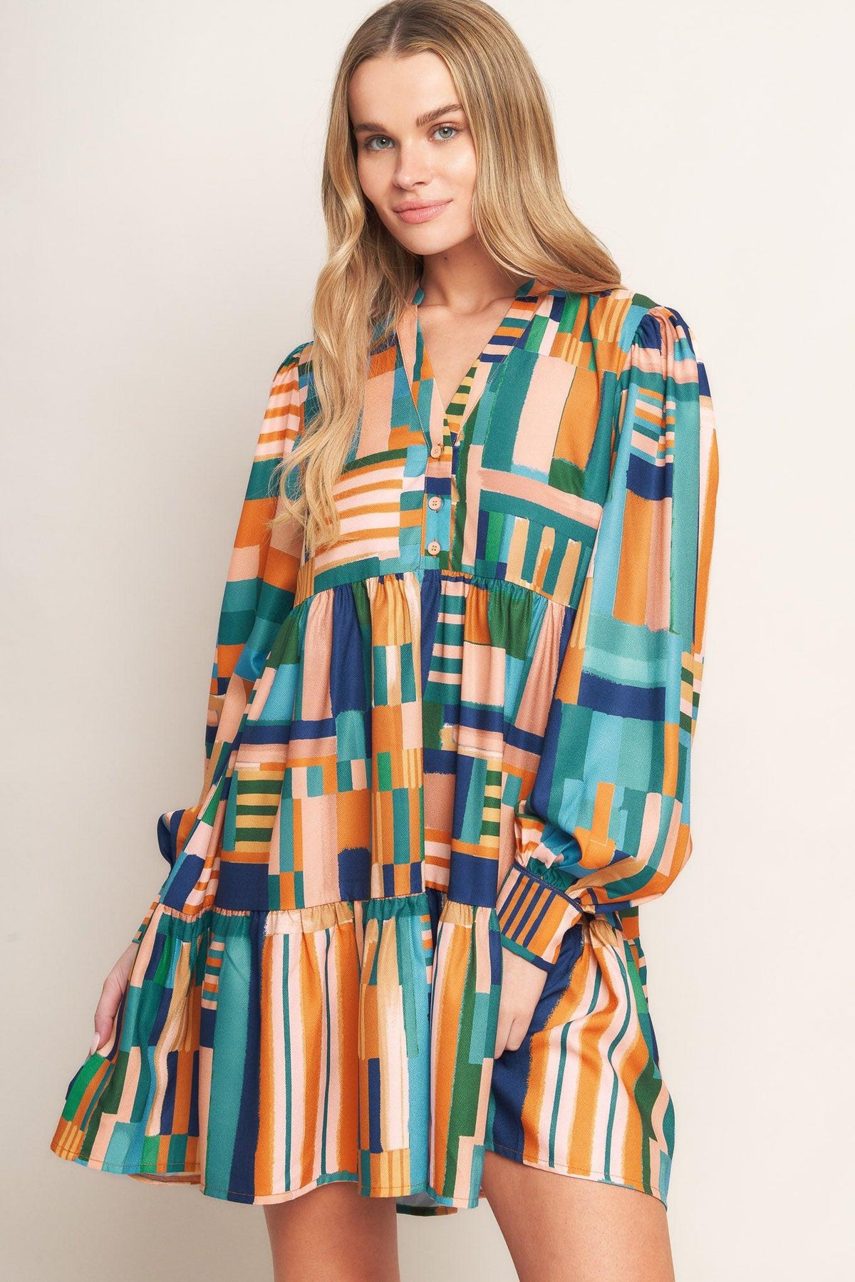 EFFORTLESS SELECTION WOVEN MINI DRESS