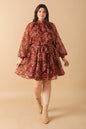 ARTISTIC ESSENCE WOVEN MINI DRESS