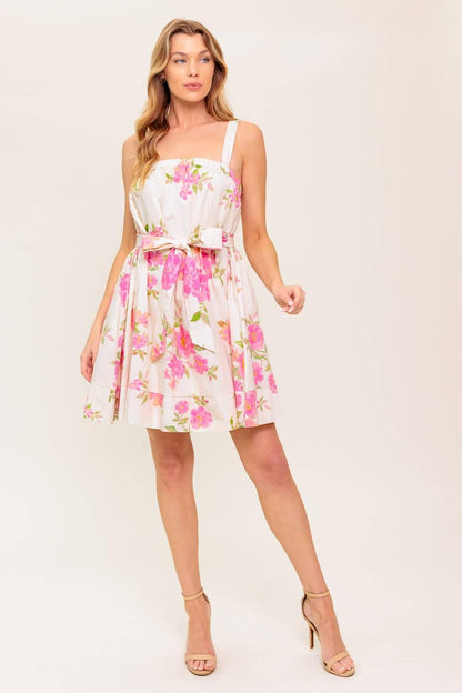 PERFECT AFTERNOON WOVEN MINI DRESS