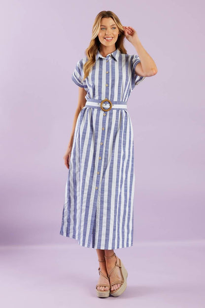 WOULD'VE BEEN THE ONE WOVEN MIDI DRESS