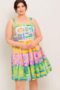 OUT OF OFFICE GREEN WOVEN MINI DRESS
