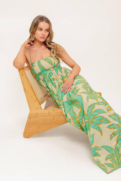BLOSSOM SPELL WOVEN MAXI DRESS