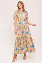 HAZEL DREAM IVORY WOVEN MIDI DRESS