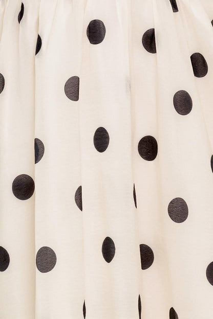 MONROE DOT CHIFFON WOVEN MINI DRESS