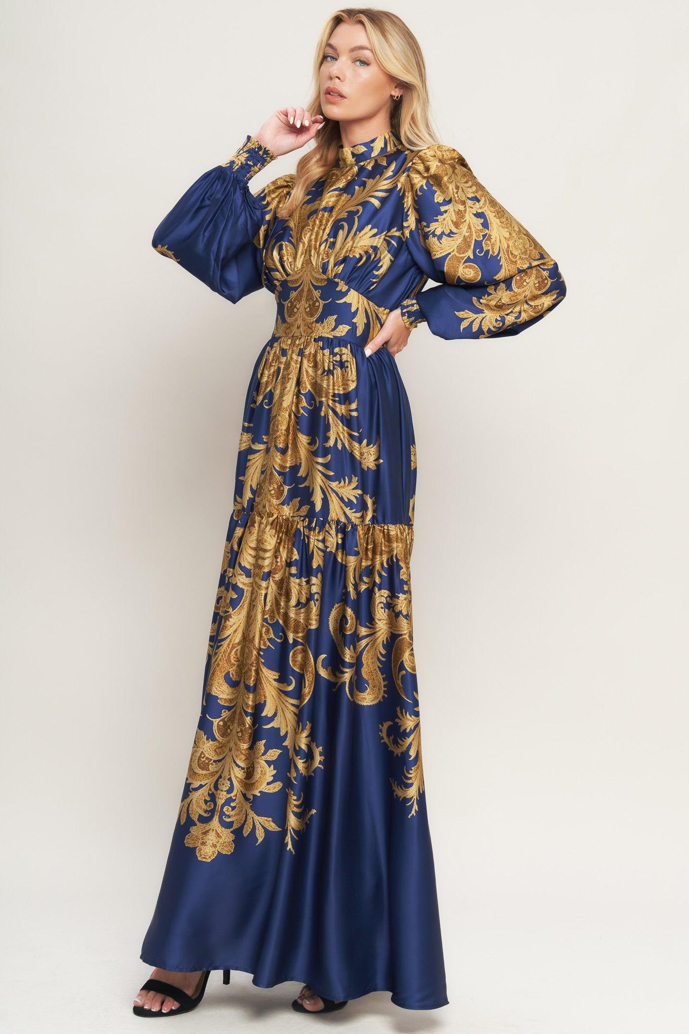 PALACE WALTZ WOVEN MAXI DRESS