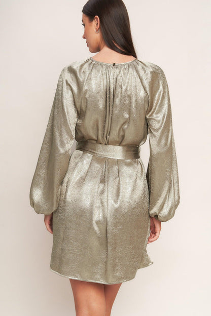 MOONRISE HAZE WOVEN MINI DRESS