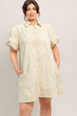 BREATHABLE WEAVE WOVEN MINI DRESS