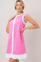 BARBIE SHIFT WOVEN MINI DRESS