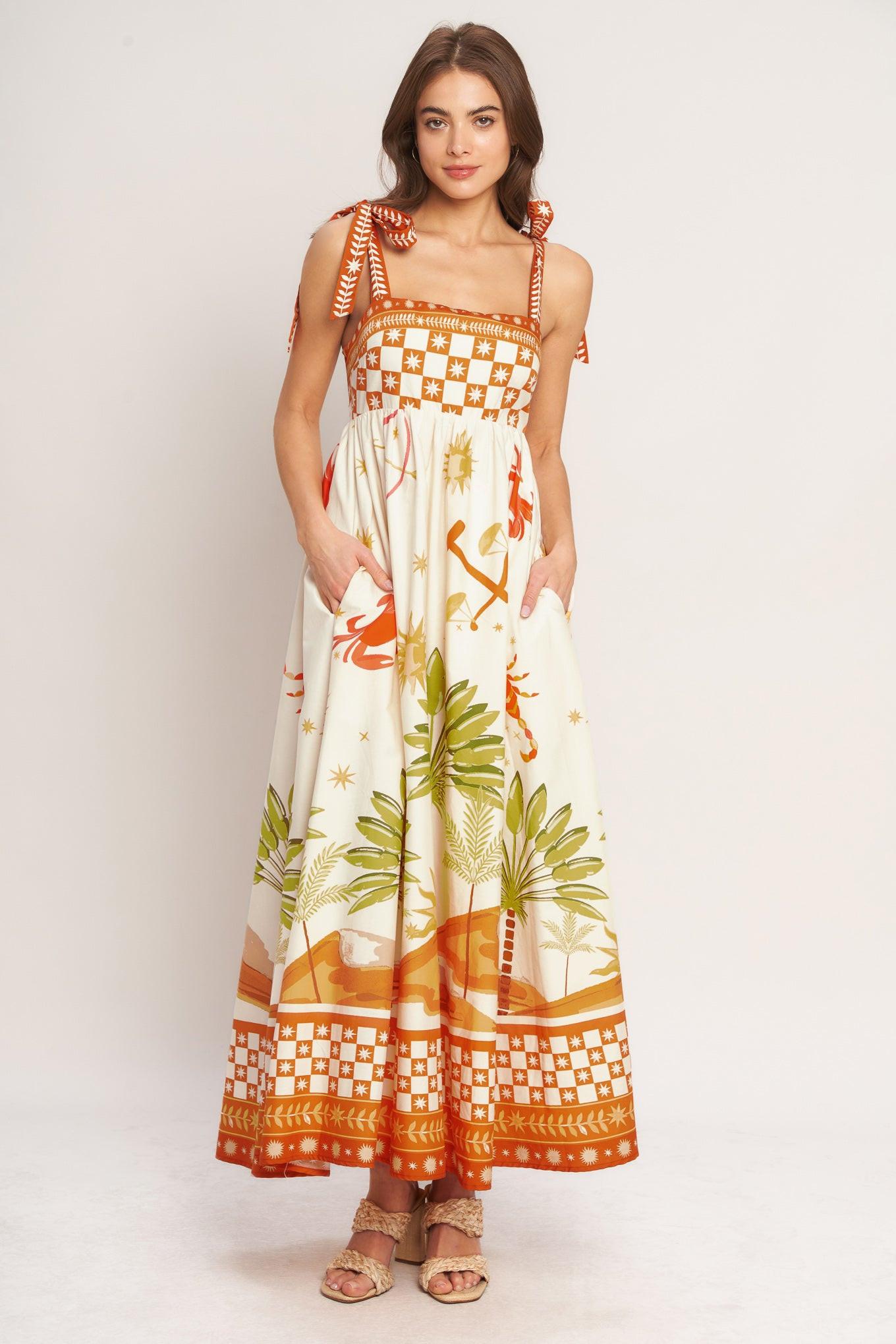 PALM COAST DREAM WOVEN MAXI DRESS