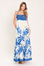 PALM ESCAPE WOVEN MAXI DRESS