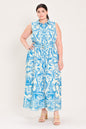 BLUE CHATEAU WOVEN MAXI DRESS