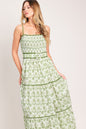 DAINTY FLORA WOVEN MAXI DRESS