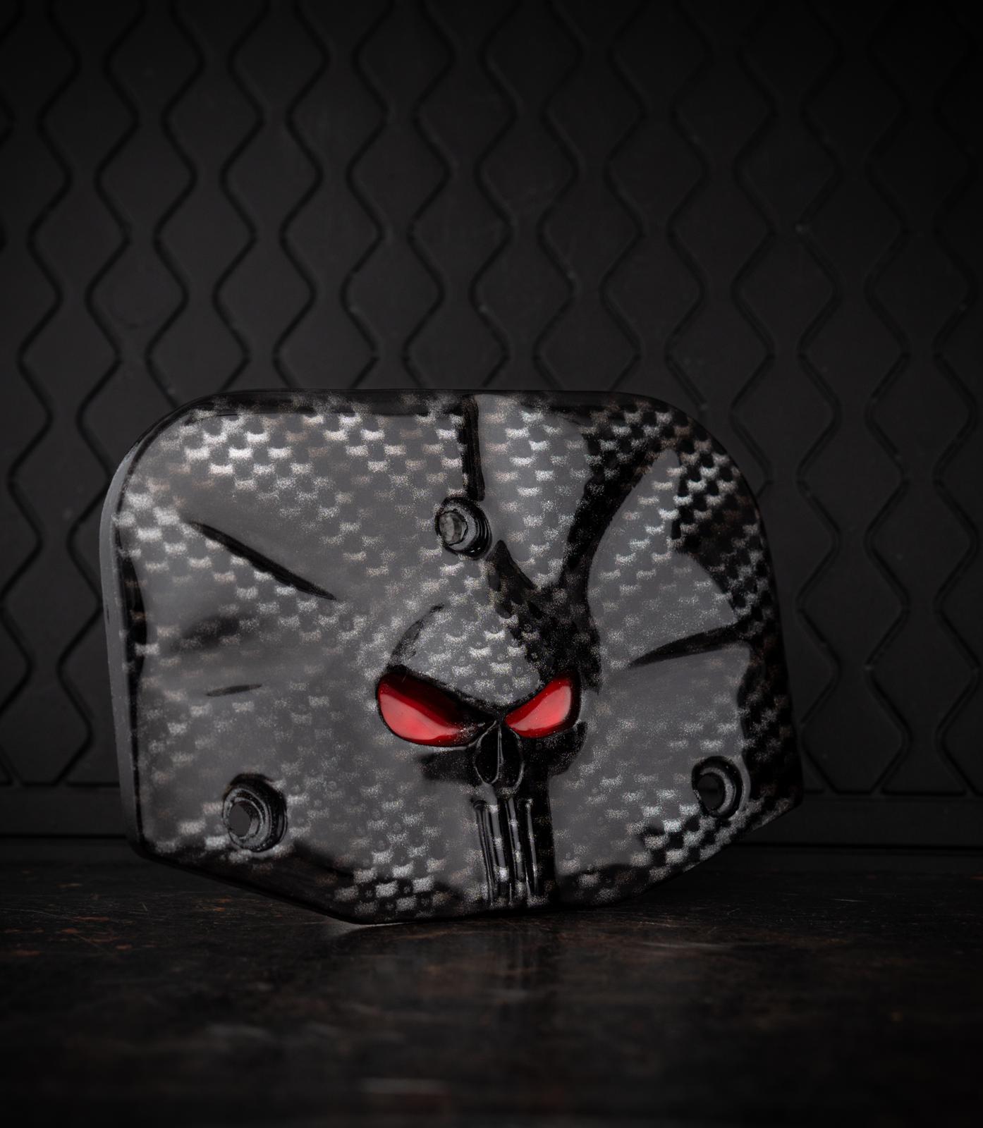 Backrest plate punisher stretching through