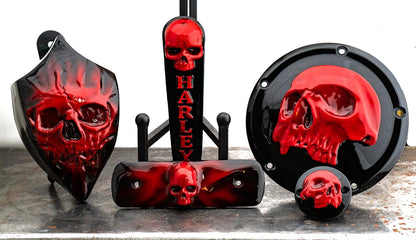 08+ touring console insert 3D ancient skull