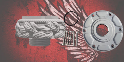 23.5+ USMC themed fuel cap assembly