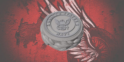 23.5+ Navy themed fuel cap assembly
