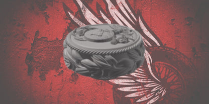 23.5+ USMC themed fuel cap assembly