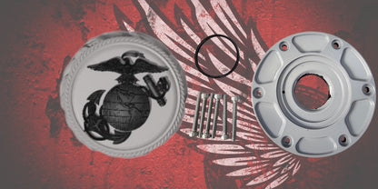23.5+ USMC themed fuel cap assembly