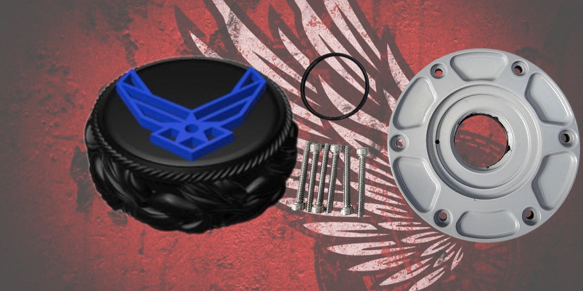 23.5+ Air Force themed fuel cap assembly