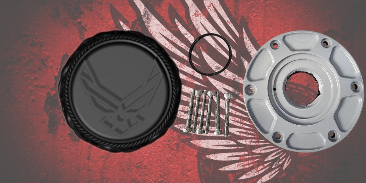 23.5+ Air Force themed fuel cap assembly
