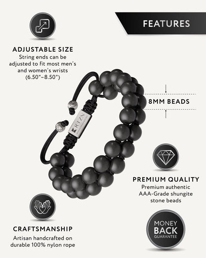 Shungite EMF Protection Bracelet - Morocco