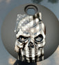 Skull American flag Harley fuel door